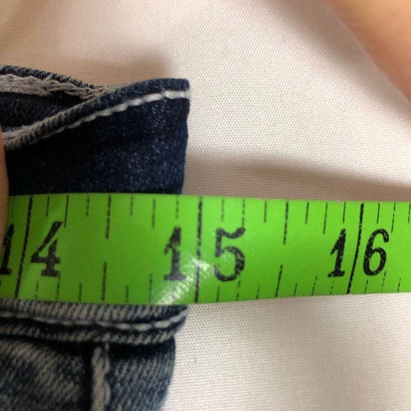 Girls Silver Jeans. 30/26. Has adjustable elastic band waist . - Picture 9 of 10